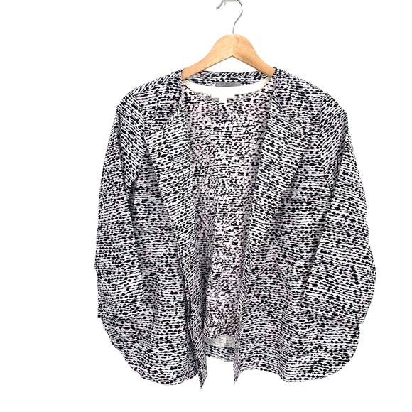 COS 2 Piece Multi-Color Short Sleeve Sweater and Lightweight Jacket Size 4 - Picture 1 of 15